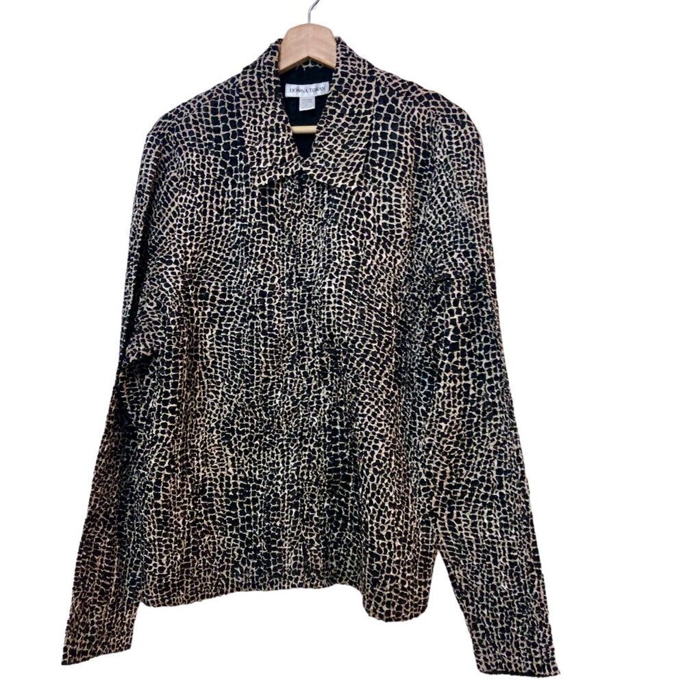 Donna Toran Zip Jacket Size XL Perfect for Travel Lightweight Doesn't Wrinkle EU